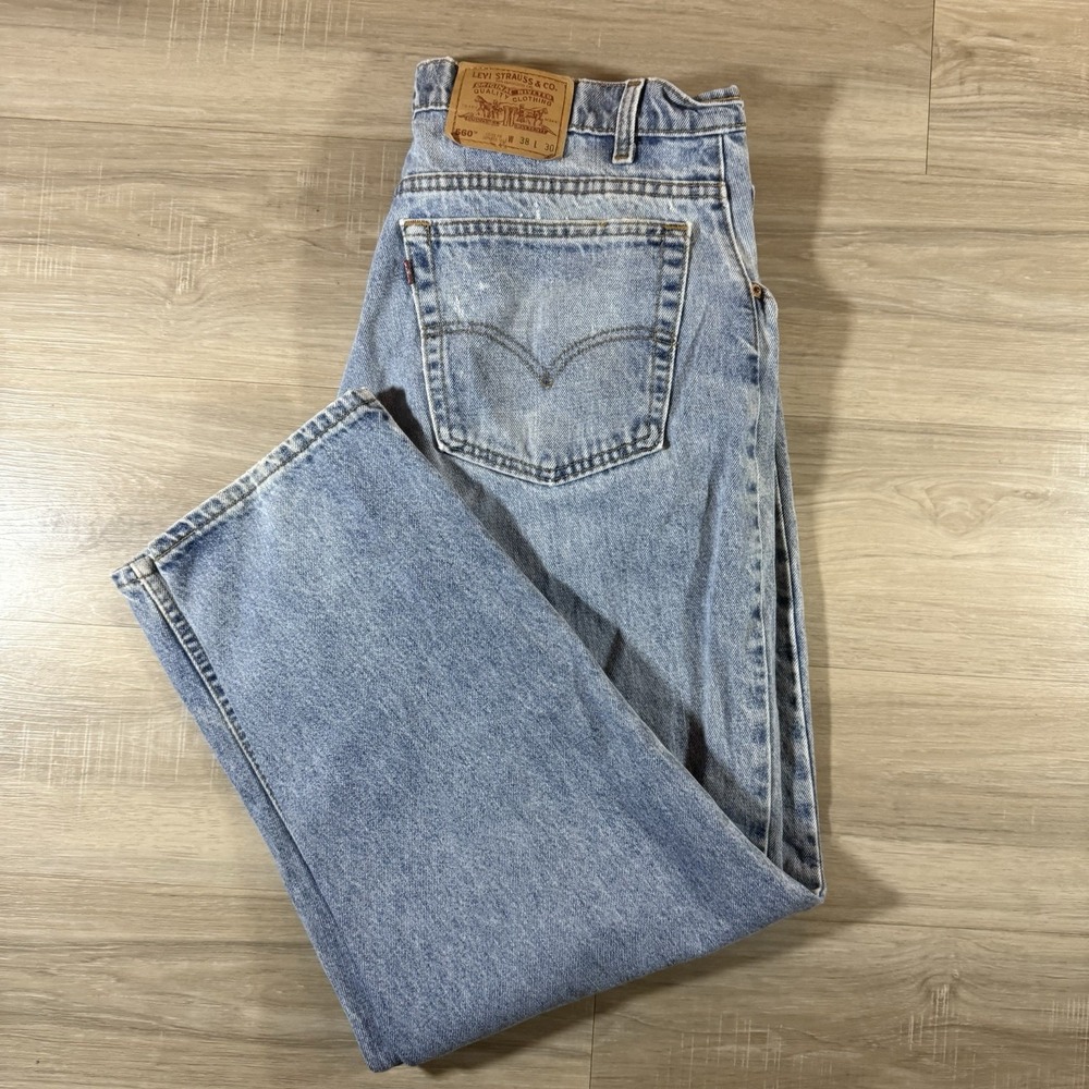 VTG Levis 560 Jeans Mens 38X30 Blue Loose Fit Tapered Made in USA 1996